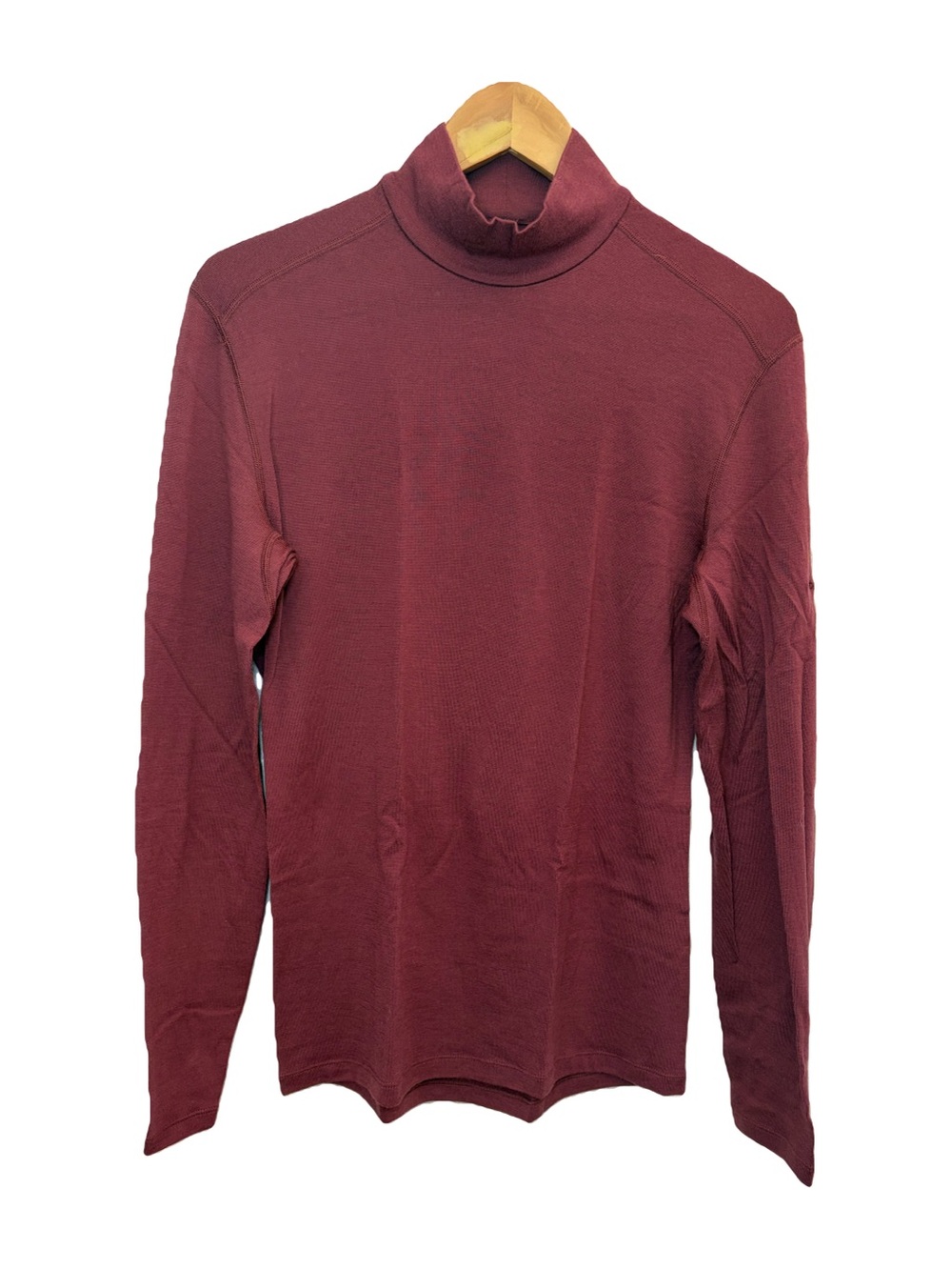 Icebreaker Merino 260 Tech Turtleneck Base Layer Burgundy Red Men's Size small